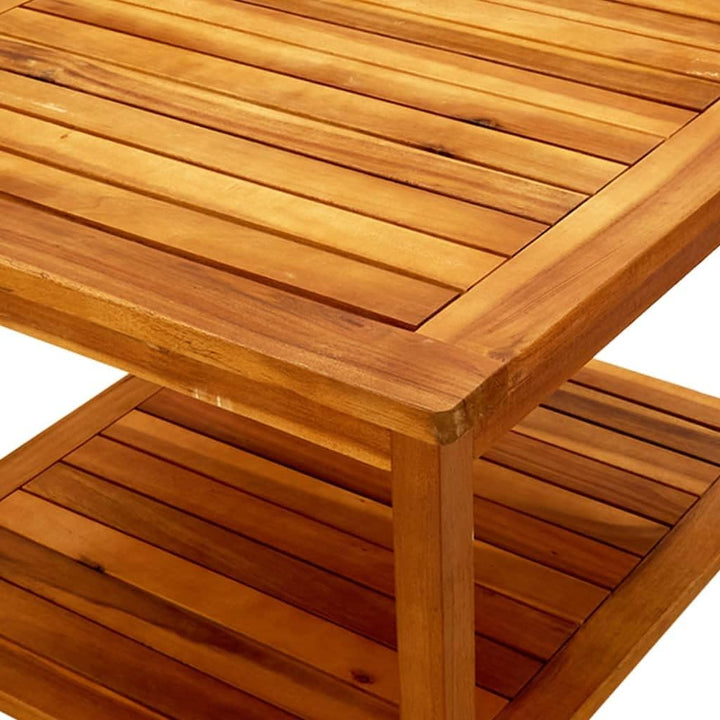 vidaXL Akazienholz Massiv Couchtisch Gartentisch Beistelltisch Holztisch Kaffeetisch Teetisch Terras
