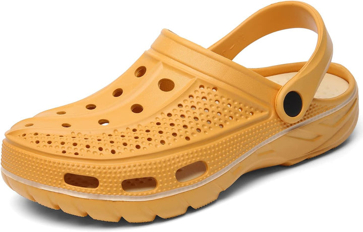 Unisex Clogs Pantoletten Sommer Hausschuhe Strand Sandalen Gartenschuhe mit Fussbett aus Weichem 38/