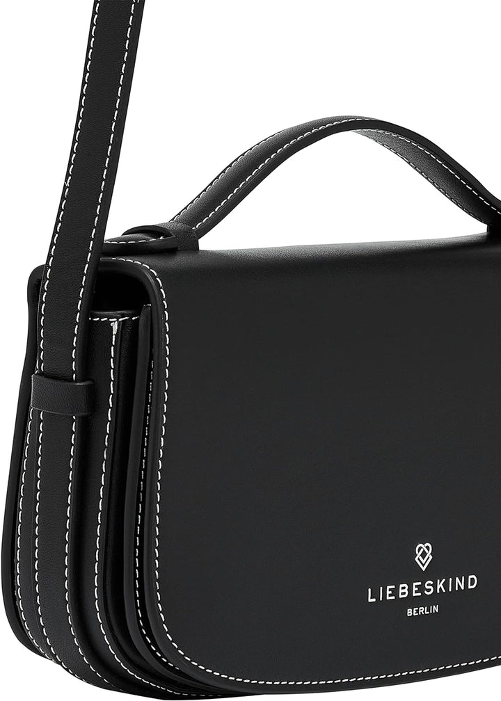 Liebeskind Berlin SADIE TM Empire Crossbody, Small (HxBxT 15cm x 23.5cm x 6.5cm), Black