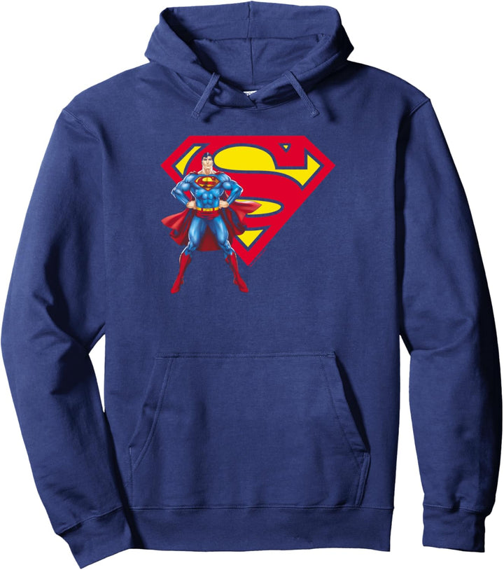 Superman & Logo Pullover Hoodie
