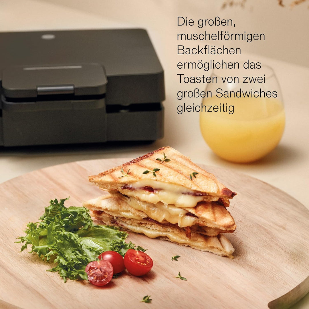 Wilfa EASY MELT Sandwichtoaster – Sandwich Maker mit herausnehmbaren Platten – doppelte Antihaftbesc