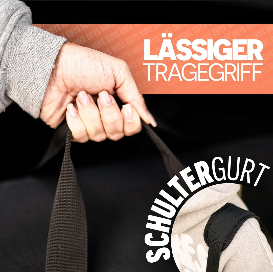 Nuke Guys Detailing Bag Small | Praktische Tasche für den Kofferraum mit Klett für optimale Fixierun