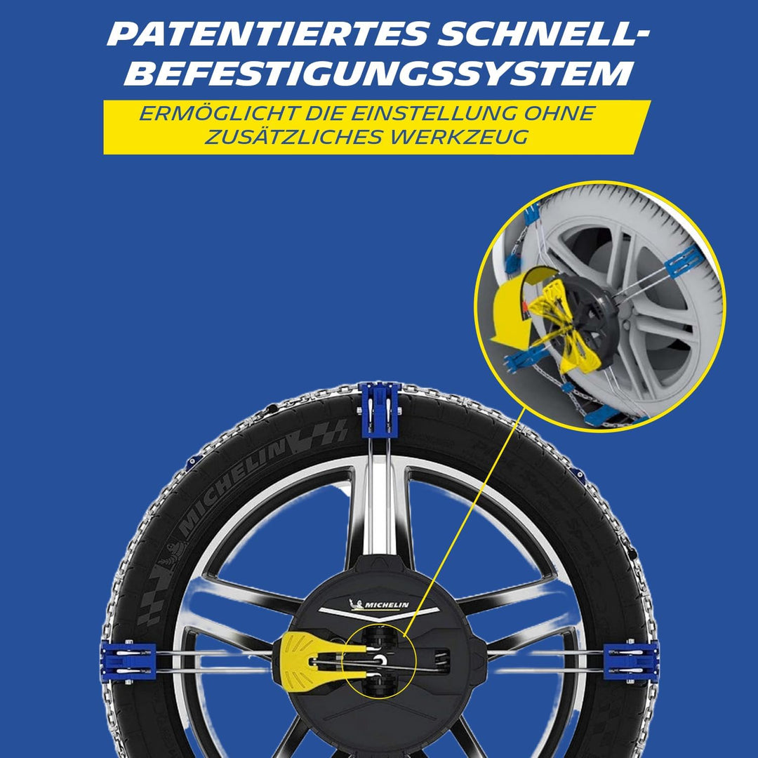 MICHELIN FAST GRIP Schneekette 150 | Front Schneekette Auto | Mit Schnell-Befestigungssystem|Reifen