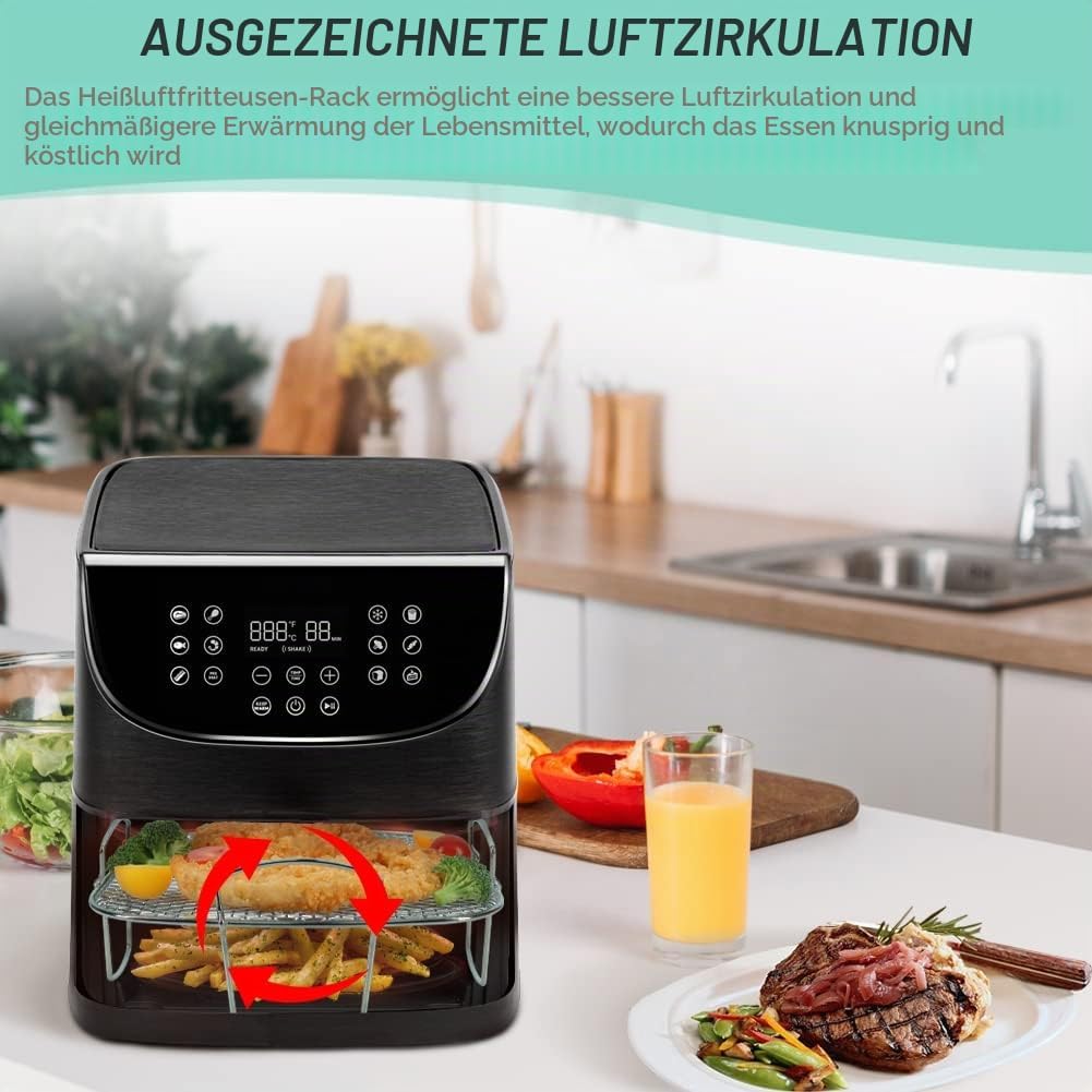 YQL Heissluftfritteuse Zubehör für Cosori Heissluftfritteuse 5,5L XXL/6,4L, Ninja Heissluftfritteuse