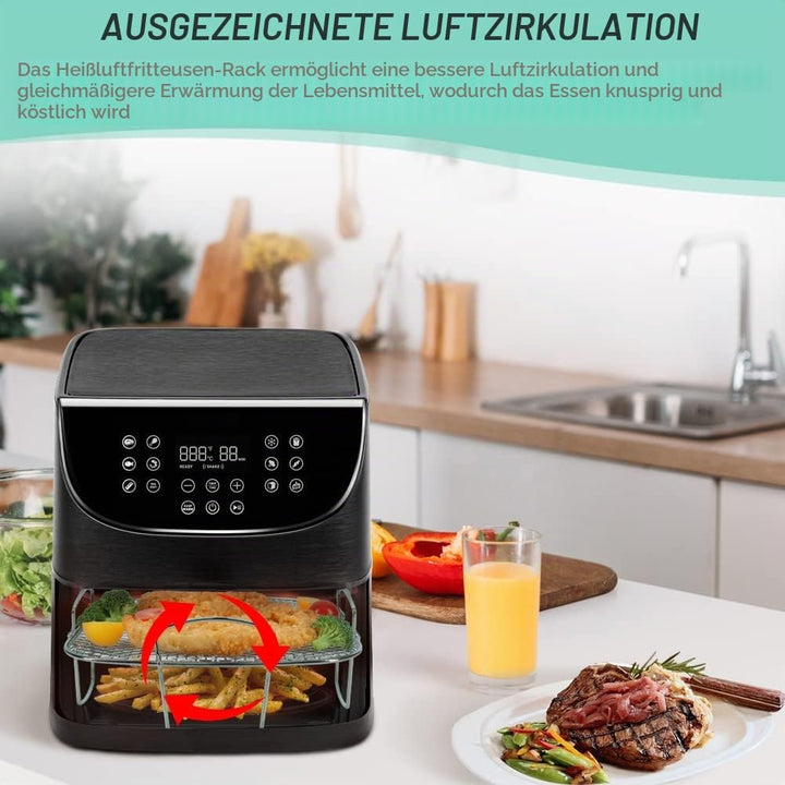 YQL Heissluftfritteuse Zubehör für Cosori Heissluftfritteuse 5,5L XXL/6,4L, Ninja Heissluftfritteuse