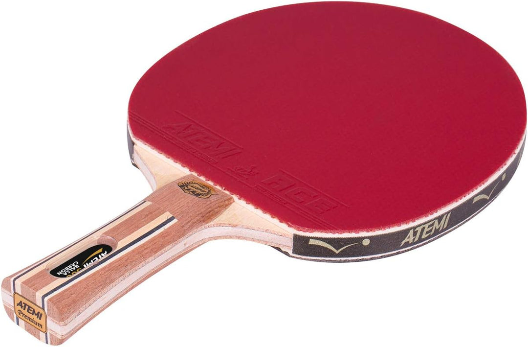 Atemi 5000 Tischtennisschläger | Carbon-Balsa-Holz | Profi-Schläger | Speed 100, Spin 100 &amp; Control