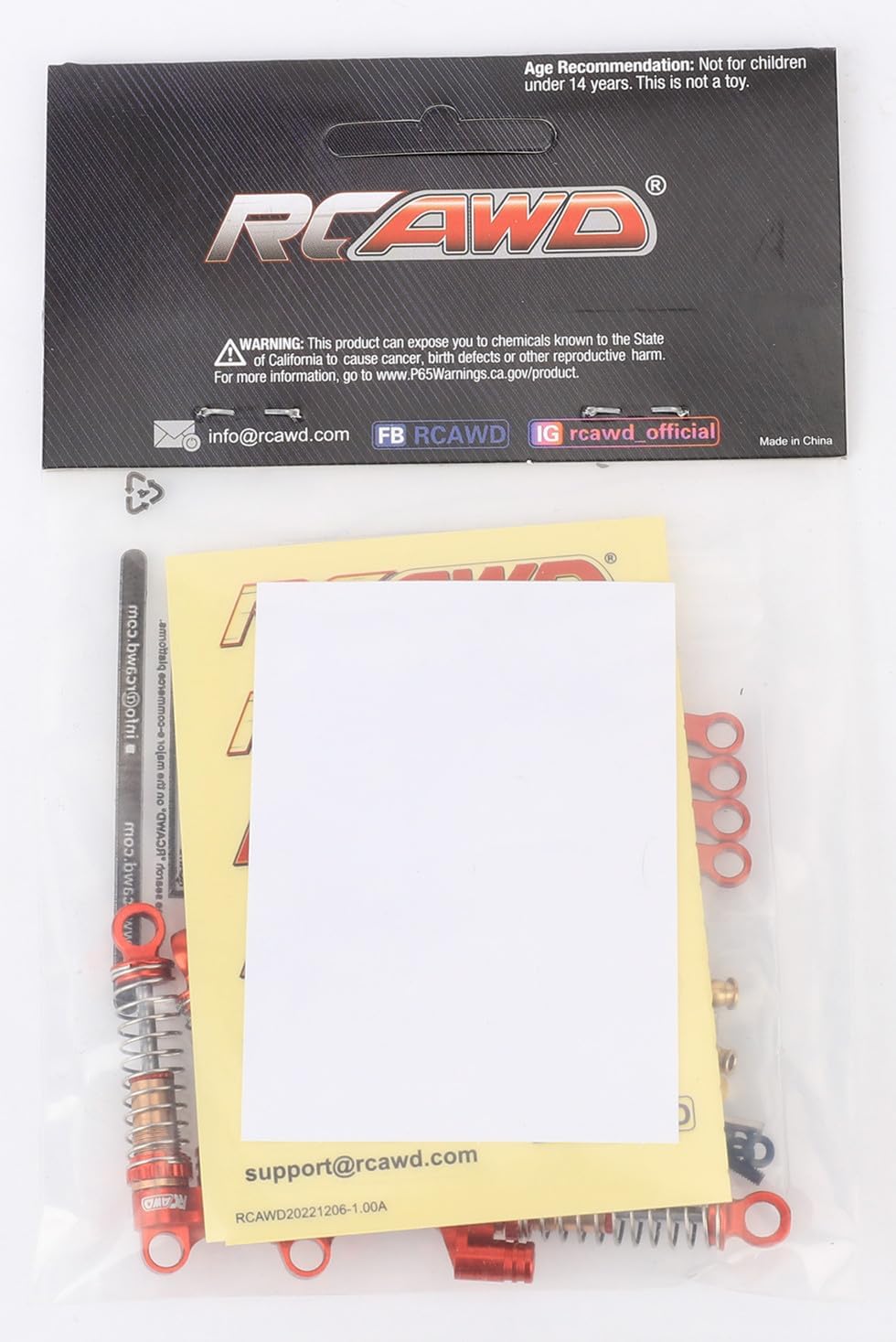 RCAWD RC Auto Stossdämpfer Für FMS FCX24 1/24 & 1/18 Stossdämpfer-Upgrades, verstellbare vordere und