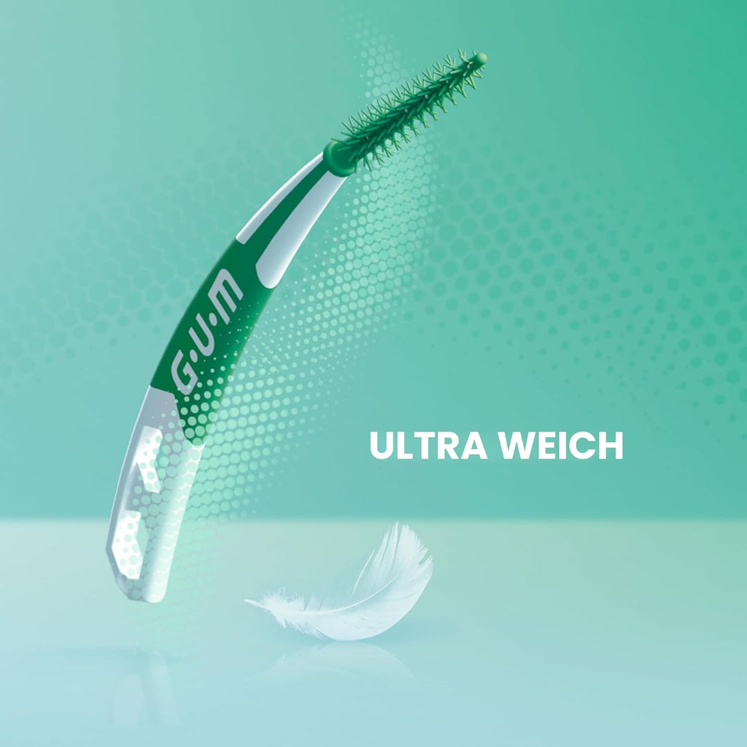 GUM SOFT-PICKS PRO Interdentalreiniger | gebogene Form für leichten Zugang zu schwer zugänglichen St