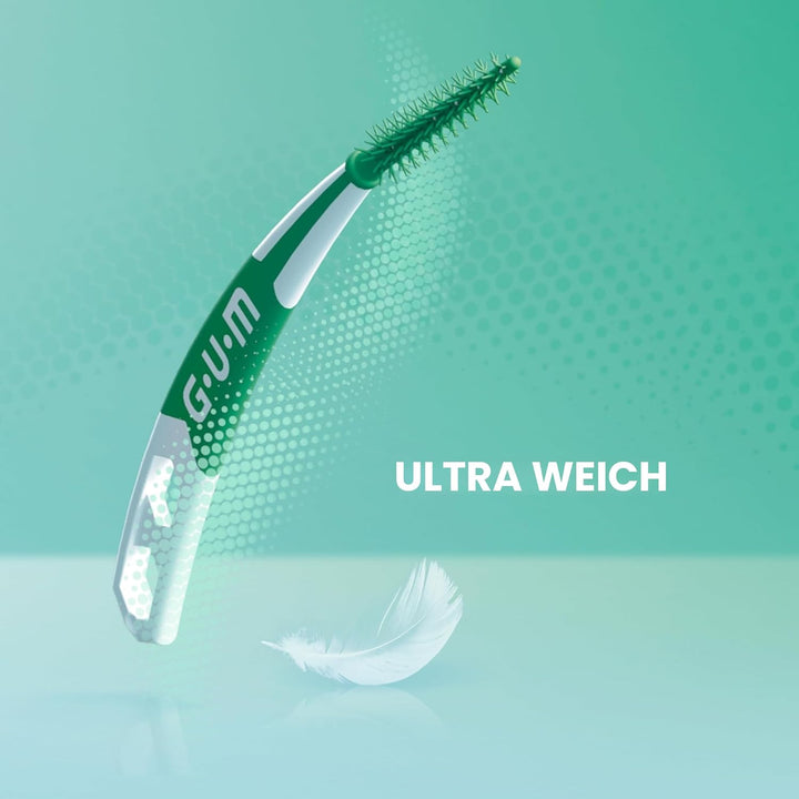 GUM SOFT-PICKS PRO Interdentalreiniger | gebogene Form für leichten Zugang zu schwer zugänglichen St