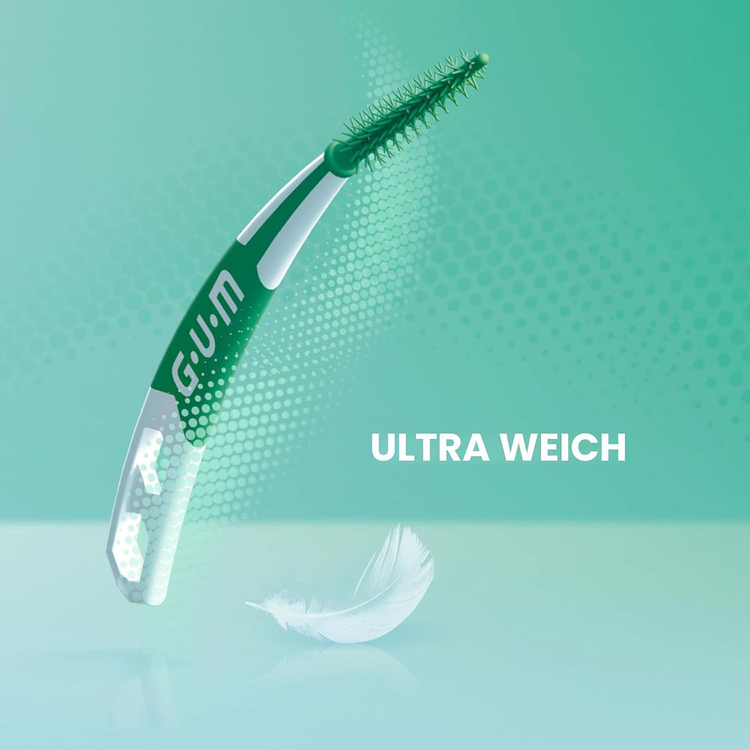 GUM SOFT-PICKS PRO Interdentalreiniger | gebogene Form für leichten Zugang zu schwer zugänglichen St