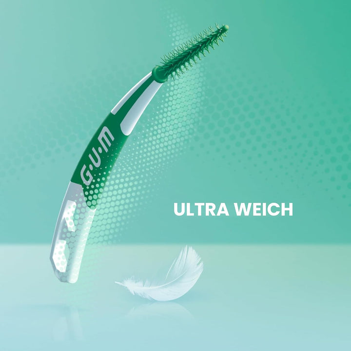 GUM SOFT-PICKS PRO Interdentalreiniger | gebogene Form für leichten Zugang zu schwer zugänglichen St