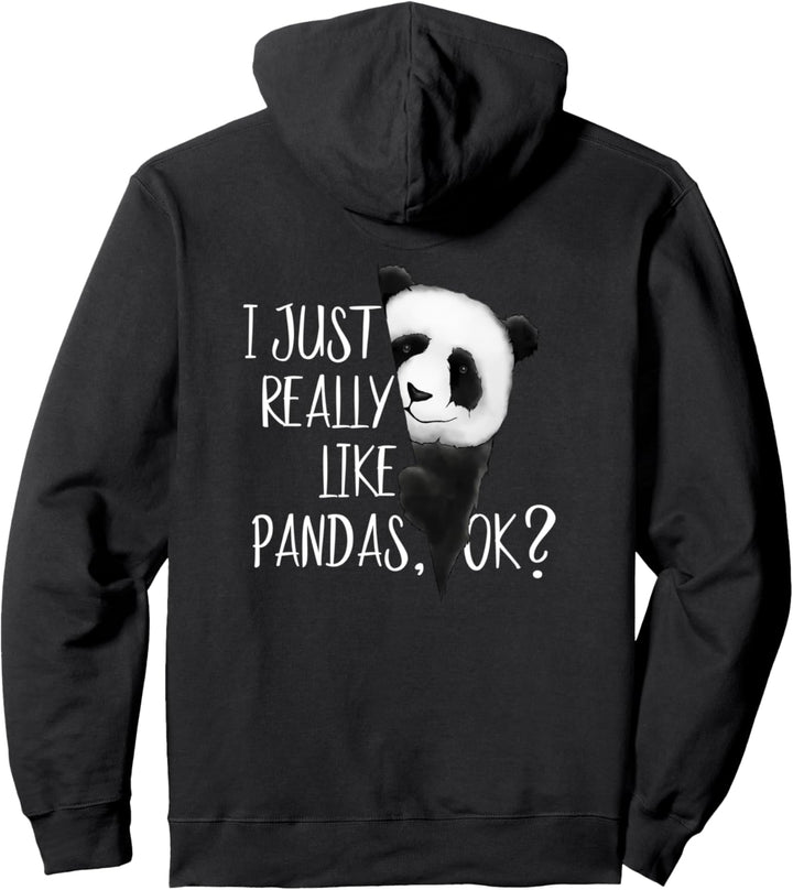 I Just Really Like Pandas, Ok? Fancy Style Panda Bär Pullover Hoodie