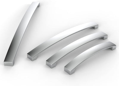 FURNIWARE 10 Stück Möbelgriff, Bohrlochabstand 192mm Stangengriff, Cabinet Arch Pull Küchengriff, fü