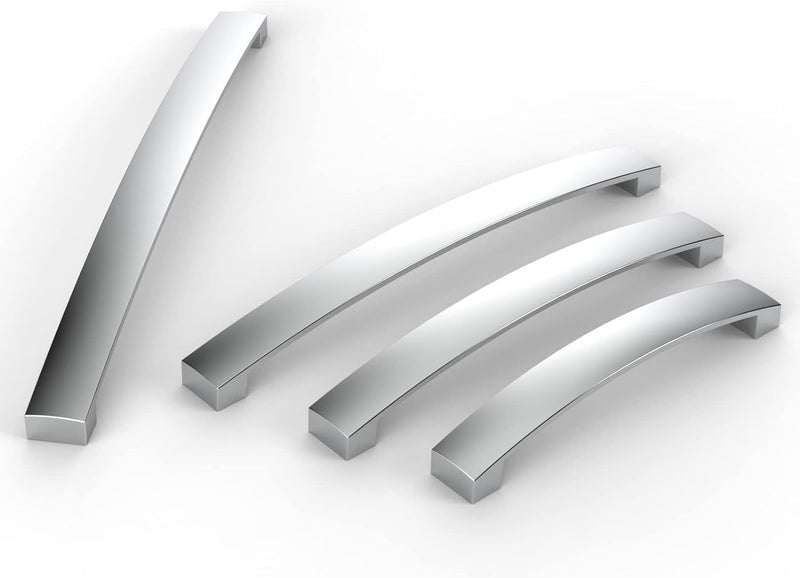 FURNIWARE 10 Stück Möbelgriff, Bohrlochabstand 192mm Stangengriff, Cabinet Arch Pull Küchengriff, fü