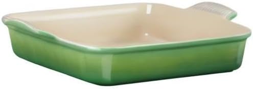 Le Creuset Rechteckige Auflaufform Tradition aus Steinzeug, 32 cm, 2.31 kg, Bamboo, 71102324080001 K