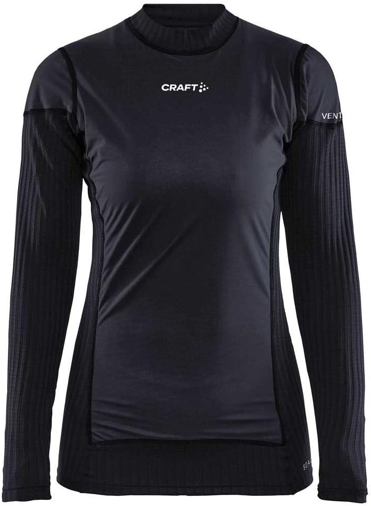 Craft Damen Active Extreme X Wind Ls W Oberteile L Schwarz/Granit, L Schwarz/Granit