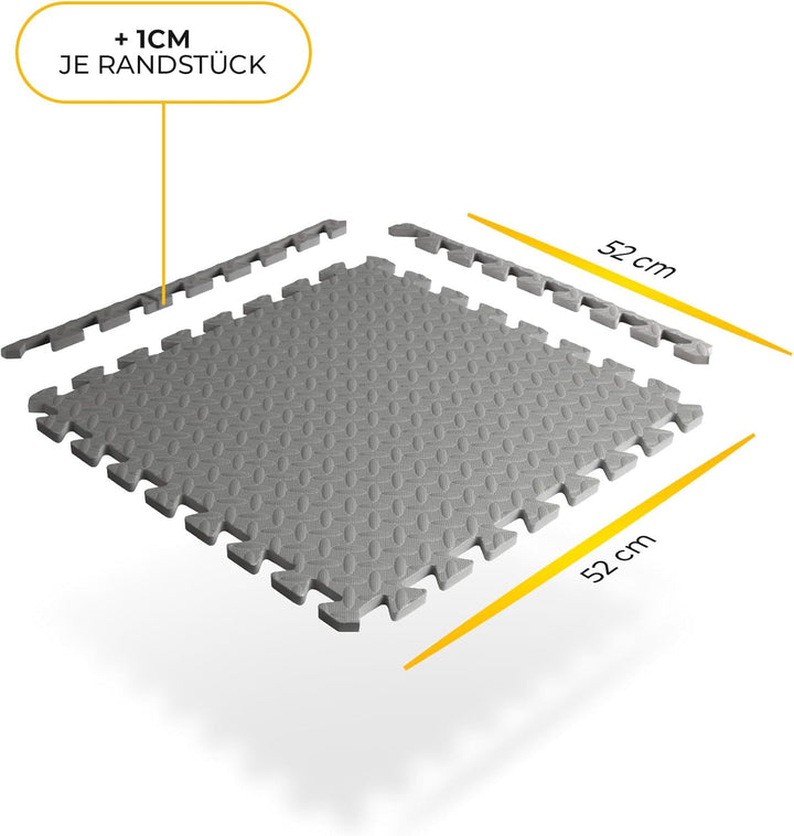 Bestlivings Pool-Bodenschutzmatte, Unterlegmatte zum Schutz ihres Pools, 16 Stück (52x52x1,2 cm) - 4