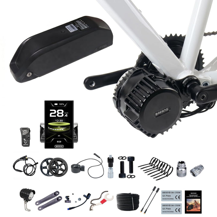 BAFANG Mittelmotor mit Akku 36V 250W 48V 500W 750W 1000W BBS01B BBS02B BBS03B BBS-HD G340 Uart Motor