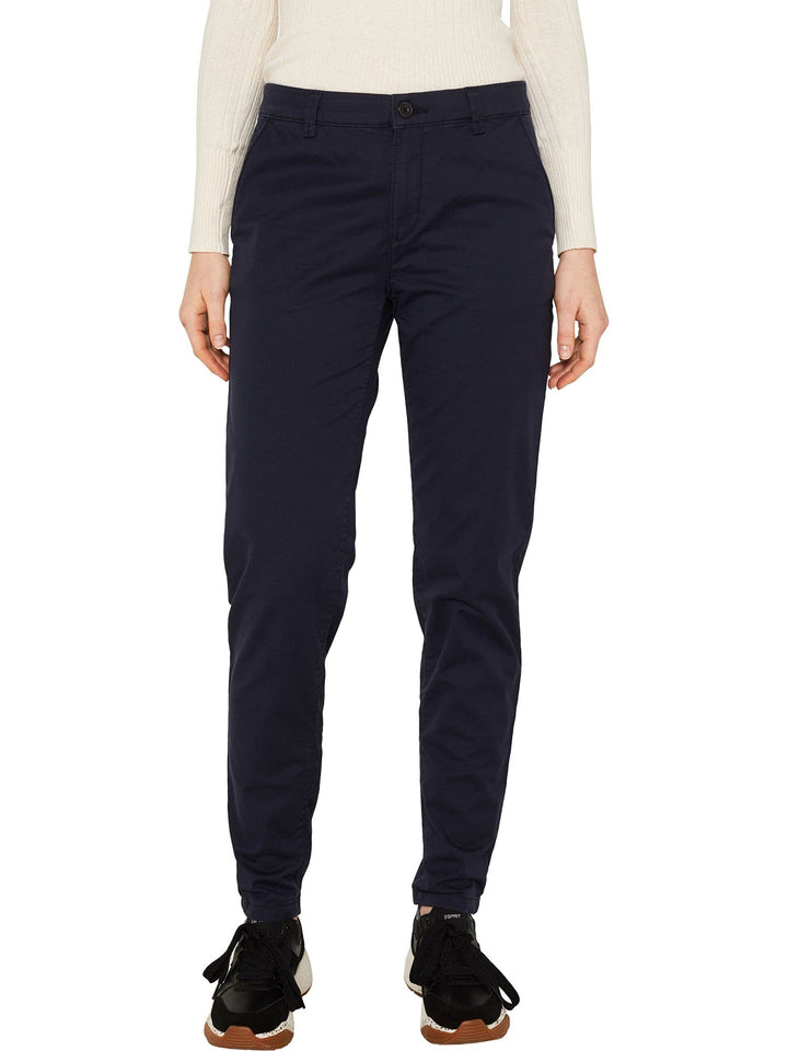 ESPRIT Damen Hose 25W 400/Navy, 25W 400/Navy