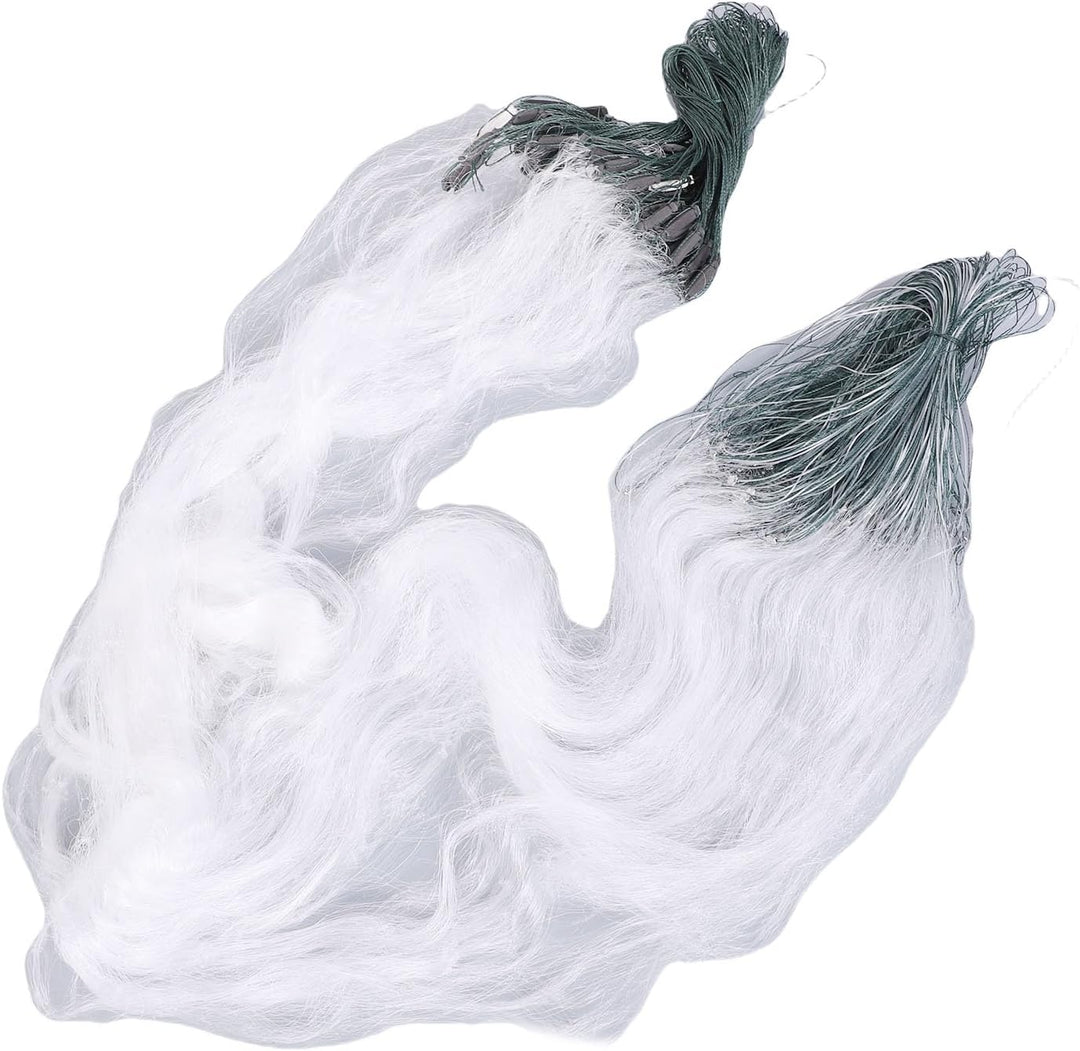 50 m Länge 1,5 m Höhe 3 Schichten schweres Fischernetz mit Schwimmfischzubehör(4 Finger) Blau, Blau