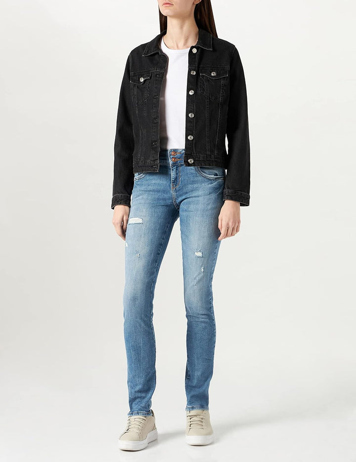 LTB Damen Jeans Molly M 25W / 34L Blau, 25W / 34L Blau
