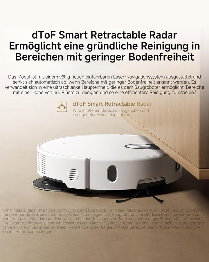 XIAOMI Robot Vacuum 5 Saugroboter - mit Wischfunktion & Staubsauger Roboter, staubsaugroboter，dToF S