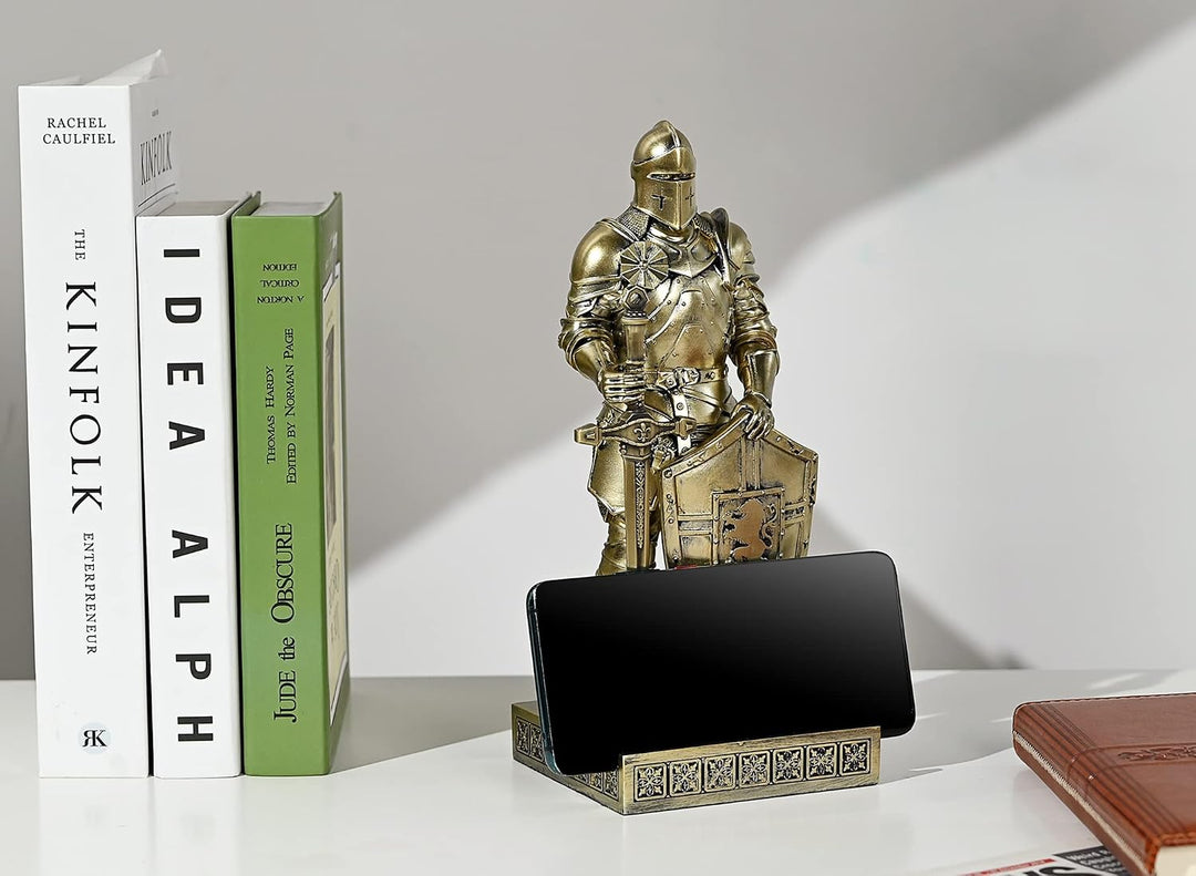 HDMbigmi King's Guard Ornament Ritter Statue für Schreibtisch, Desktop Zubehör Stifthalter Stifthalt