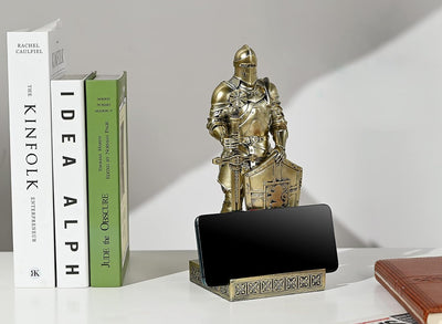 HDMbigmi King's Guard Ornament Ritter Statue für Schreibtisch, Desktop Zubehör Stifthalter Stifthalt