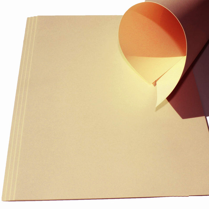25 Blatt Ton-Bastel-Karton DIN A3 240g/m² beige Dickes Ton-Papier 297x420mm super zum Basteln - komp