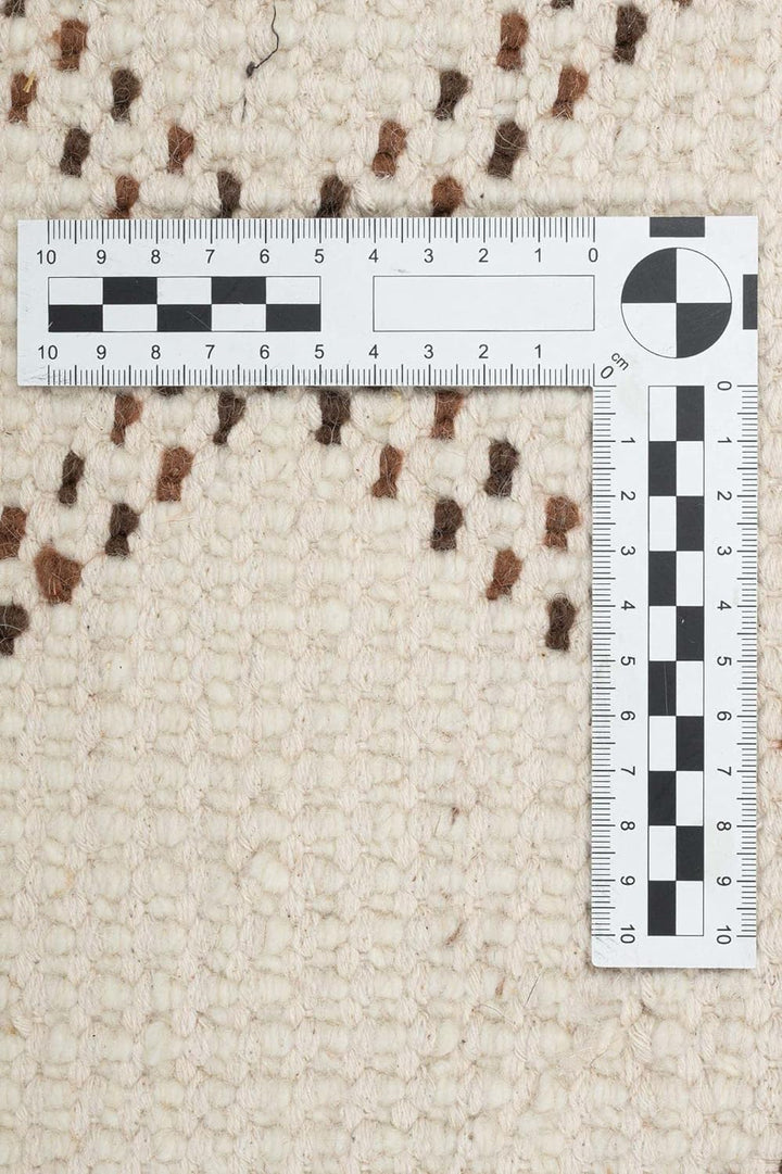 Original marokkanischer Berber Teppich aus 100% nachhaltiger Schurwolle (Wollsiegel); handgeknüpft,