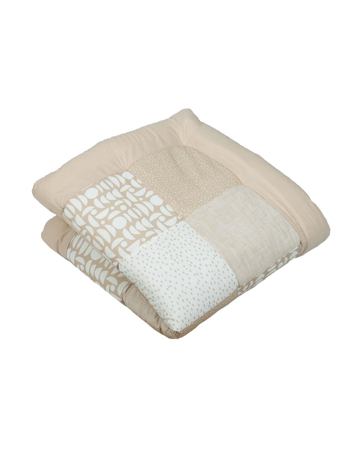 ULLENBOOM Krabbeldecke für Baby 100x100 cm - Dick und weich gepolstert Classic Sand 100 x 100 cm, Cl