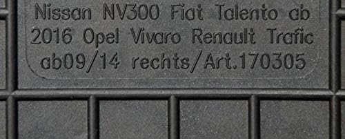 Fussmatten vorne für Nissan NV300 ab 2016 Gummi Gummimatten, Vorne