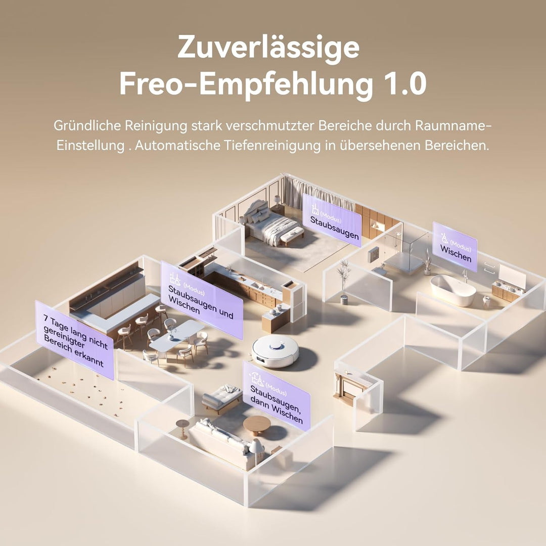NARWAL Freo X10 Pro Saugroboter mit Wischfunktion, 11.000 Pa, DualFlow Tangle-Free, Selbstreinigung