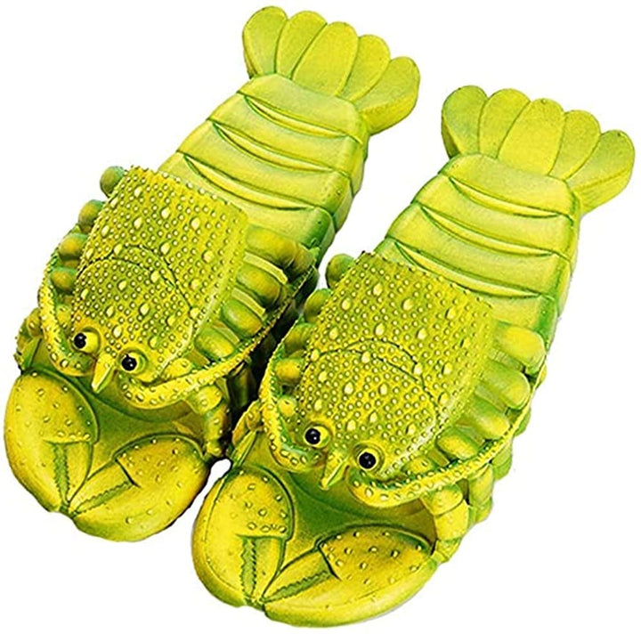 Asifn Hummer Flip-Flops Kinder Hausschuhe Sommer lustige Tier Süsse Strandschuhe Damen Weiche Kreati
