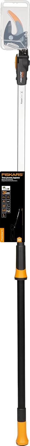 Fiskars Bypass Schneidgiraffe für frische Äste und Zweige, Antihaftbeschichtet, Stahlklinge/Aluminiu