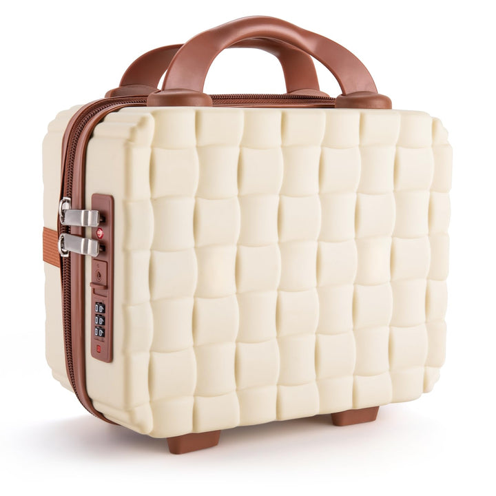 Schminkkoffer Hartschale 6,5L – Kosmetikkoffer Reise Organizer aus PP, Beauty Case mit Kofferschlauf