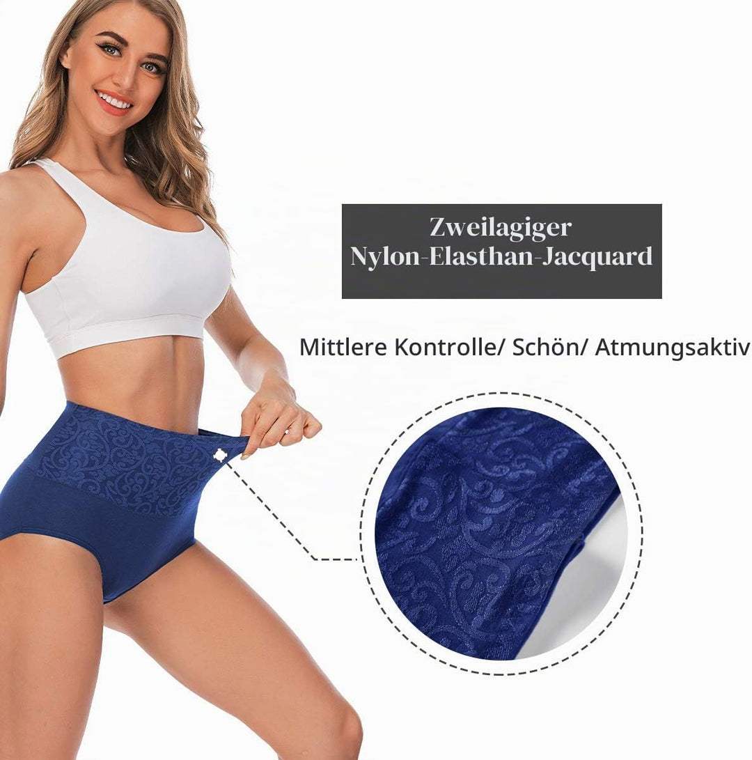 YaShaer Unterhosen Damen Baumwolle Hohe Taille Slips Hoher Taillenslip für Frauen Mehrpack, M Mehrfa