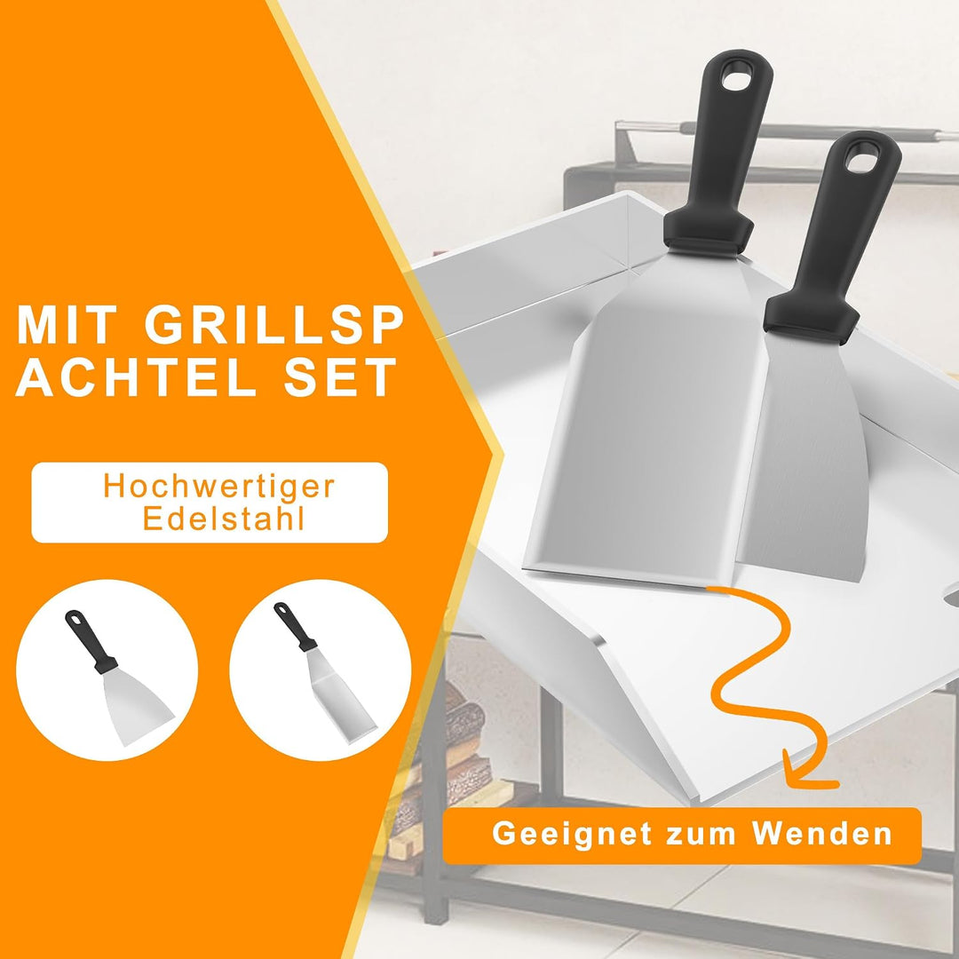 Edelstahl Grillplatte Plancha Grillplatte 30x45 cm Outdoor Küche 30 x 45 x 0.4 cm, 30 x 45 x 0.4 cm