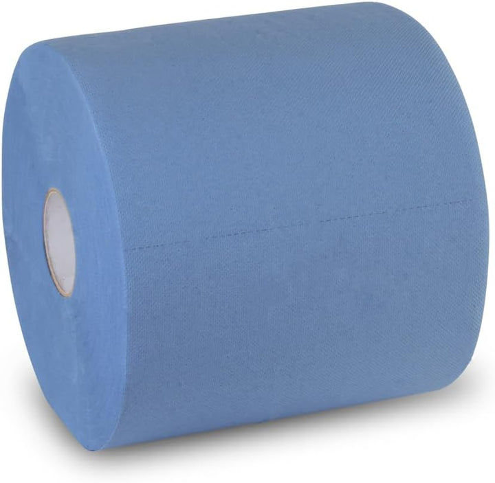 Funny Putzpapierrollen, 3 lagig, recycling blau, 26 cm, 500 Blatt, 1er Pack (1 x 2 Stück) Single, Si