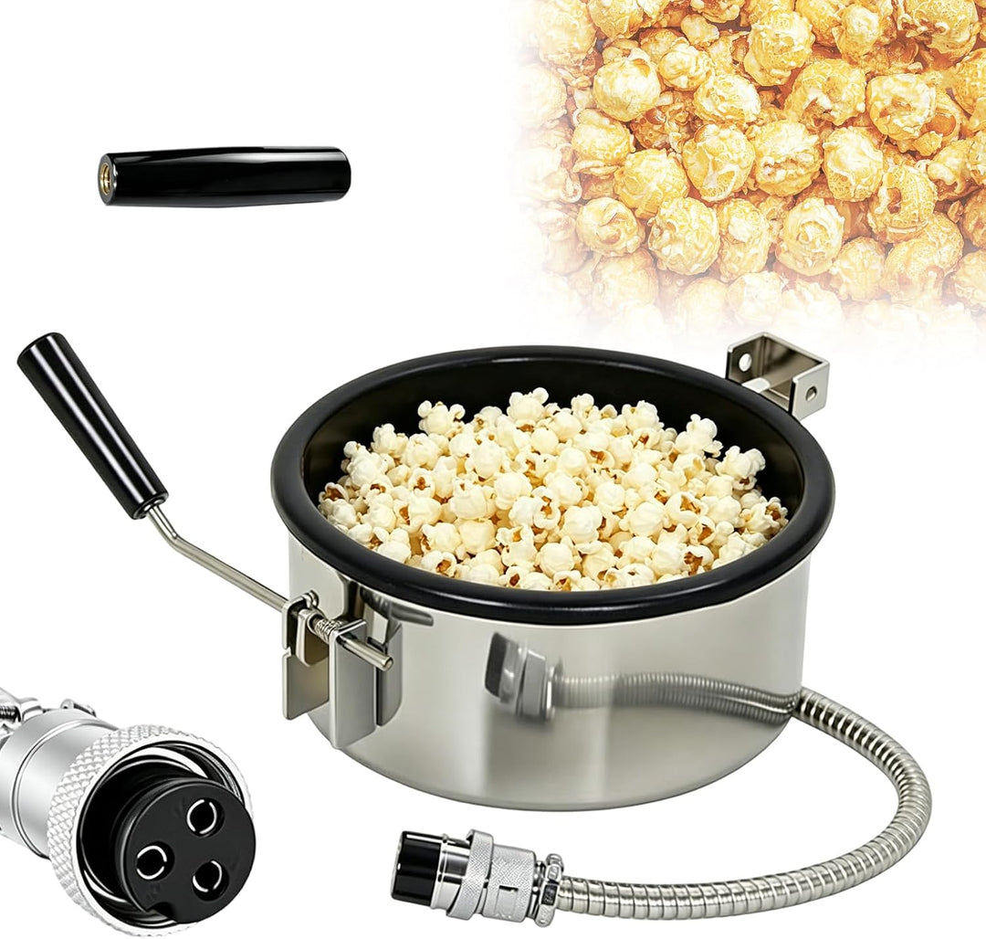 Heissluft Popcornmaschine Zubehör, Popcorntopf 3 Löcher 15mm | Anti-Scorch-Pfanne Einfach zu Säubern