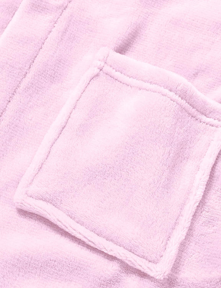 Playshoes Unisex Kinder Fleece-Bademantel Morgenmantel 86-92 Rosa, 86-92 Rosa