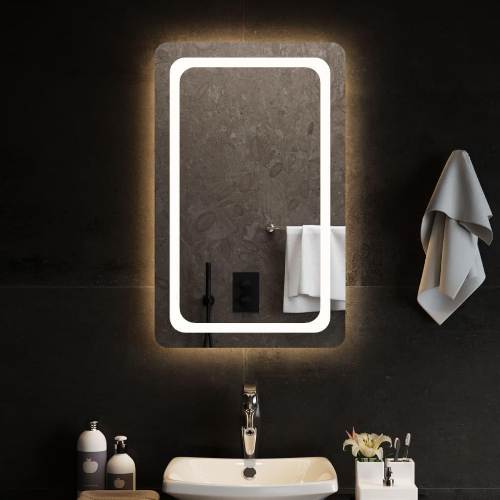 vidaXL LED Badspiegel Beleuchtung Wandspiegel Lichtspiegel Badezimmerspiegel Bad Spiegel Badezimmer