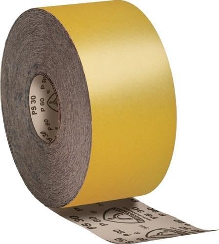 Klingpsor 174088 - PS 30 D Schleifmittelrollen mit Papierunterlage, 115x50000 - Korn 60, Korn 60