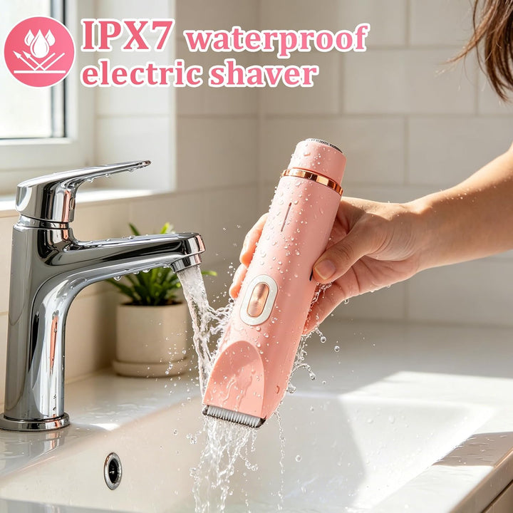 Mineup 2-in-1 Intimrasierer Für Frauen, Elektrischer Rasierer Damen, Damenrasierer Elektrisch, Nass