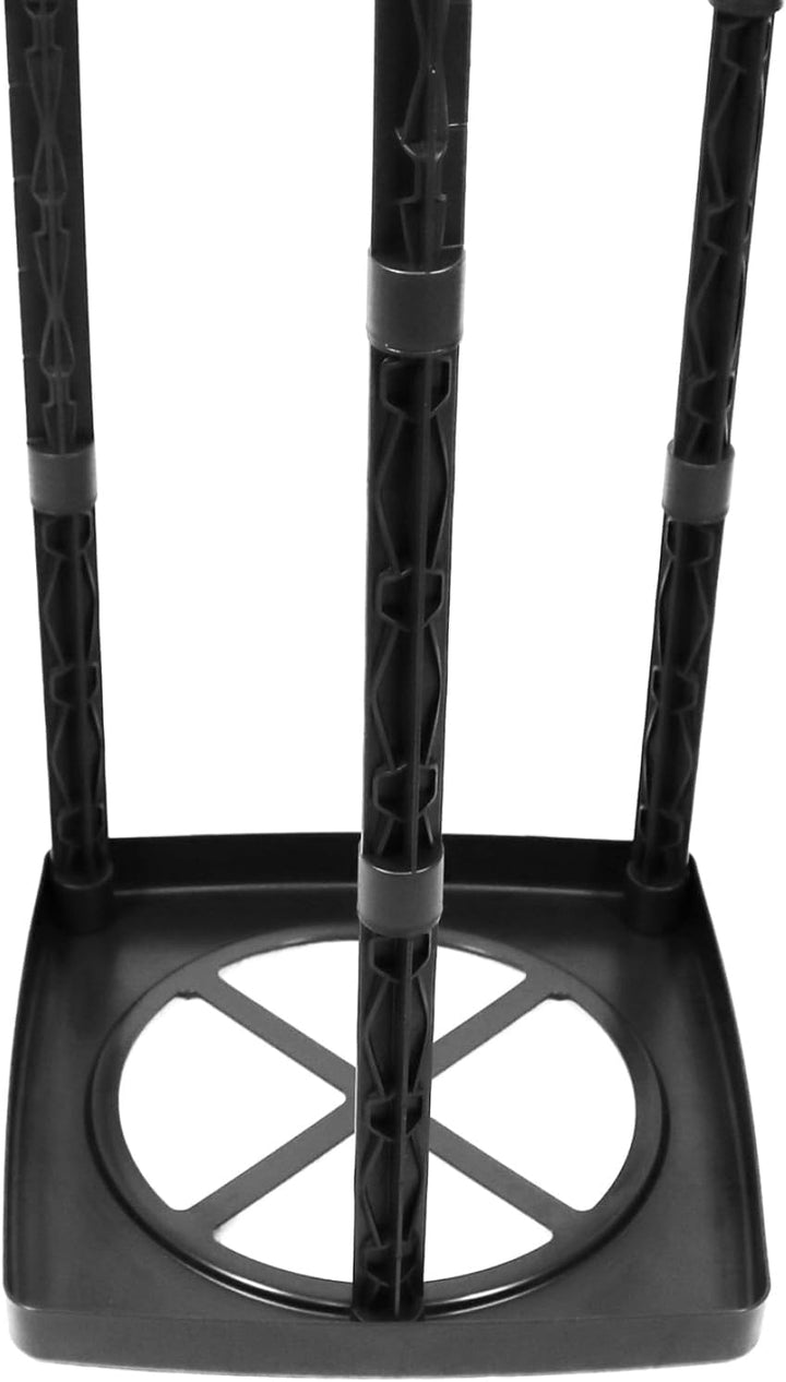 com-four® 3X Müllsackständer mit Deckel - in 3 möglichen Höhen aufbaubar - optimal für Heim, Garten,