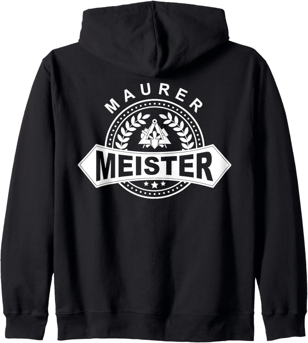 Maurer-Meister mit historischem Zunftwappen Kapuzenjacke
