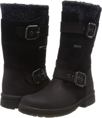 Däumling Marco RV - Alia Mädchen Langschaft Stiefel 28 EU Blau Denver Ozean 48, 28 EU Blau Denver Oz