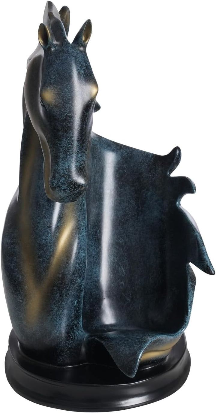 Weinflaschenhalter, Pferd Statue Weinregal Harz, Weinlagerungsregal Weinregale, Pferd Skulptur Multi