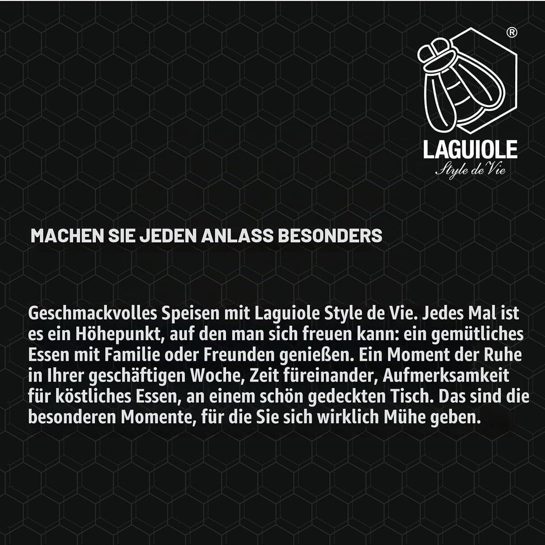 Laguiole Style de Vie Käsemesser-Set Luxury Line, 3-teilig, Olivenholz