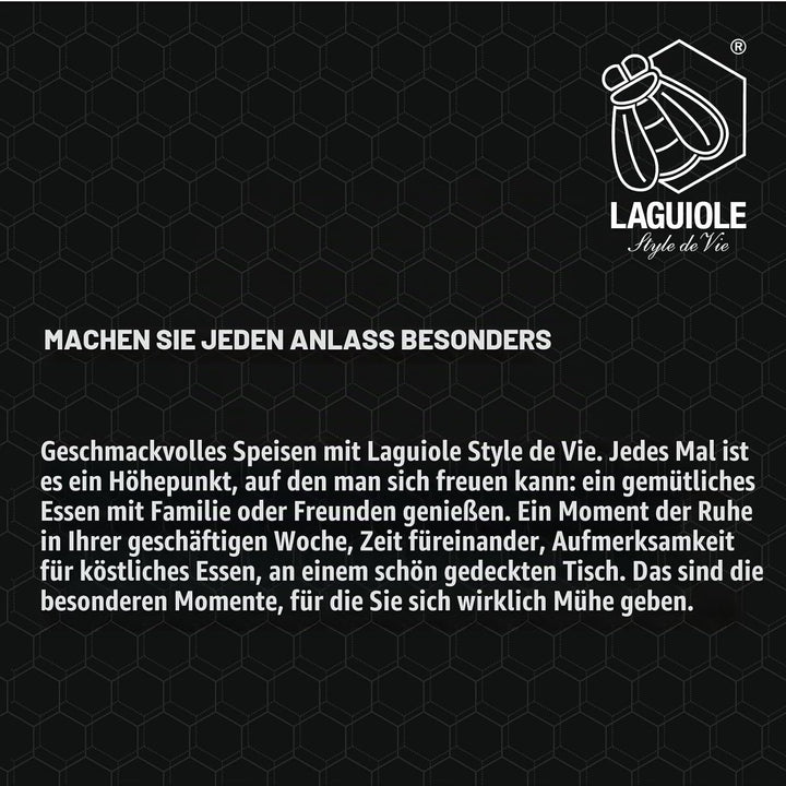 Laguiole Style de Vie Käsemesser-Set Luxury Line, 3-teilig, Olivenholz